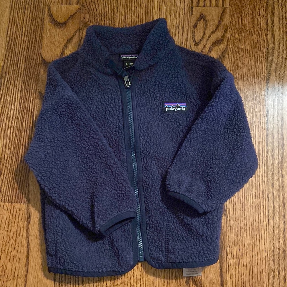 Navy Patagonia Baby Fleece - 6-12 months